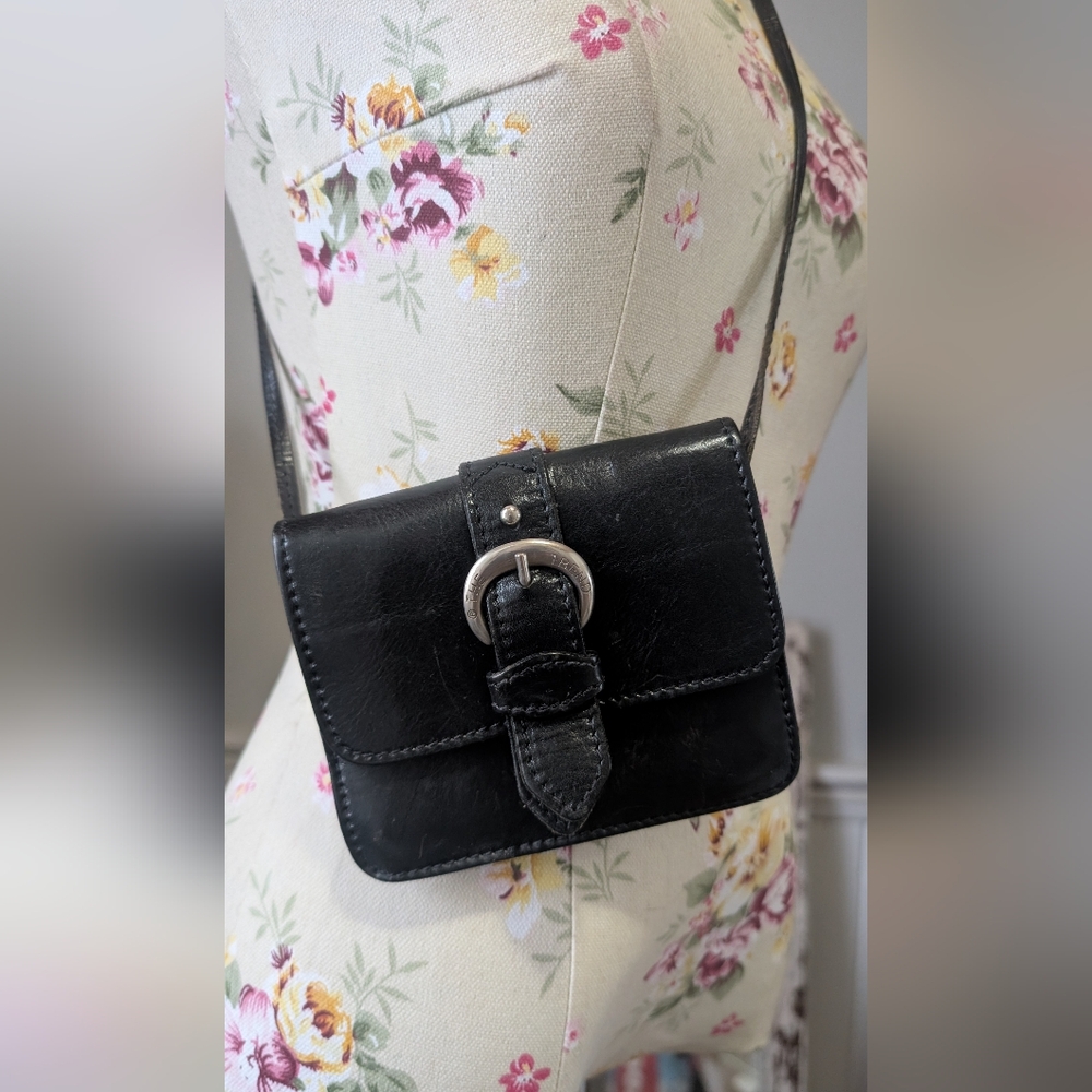 The Trend Black Leather Crossbody Bag‎